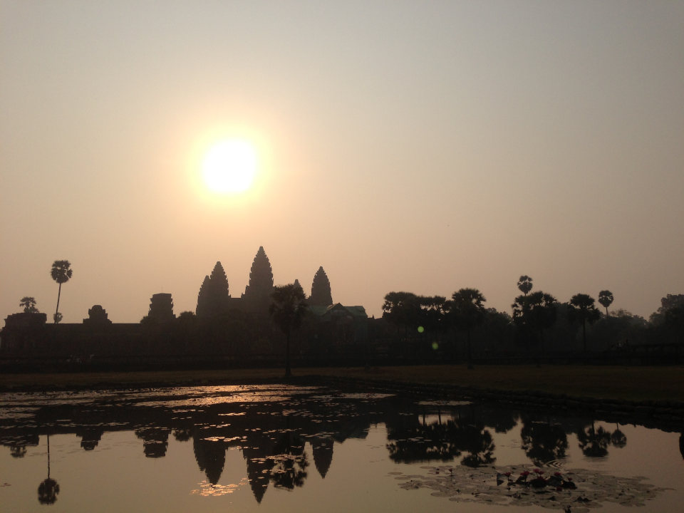 Morning Shine in Angkor Wat Siem Reap Cambodia