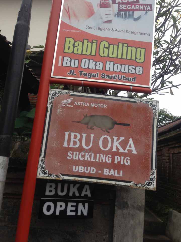 "Babi Guling Ibu Oka Suckling Pig in Ubod Bali"