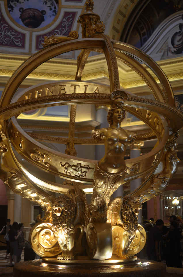 Venetian Macau Golden Globe Plated Design