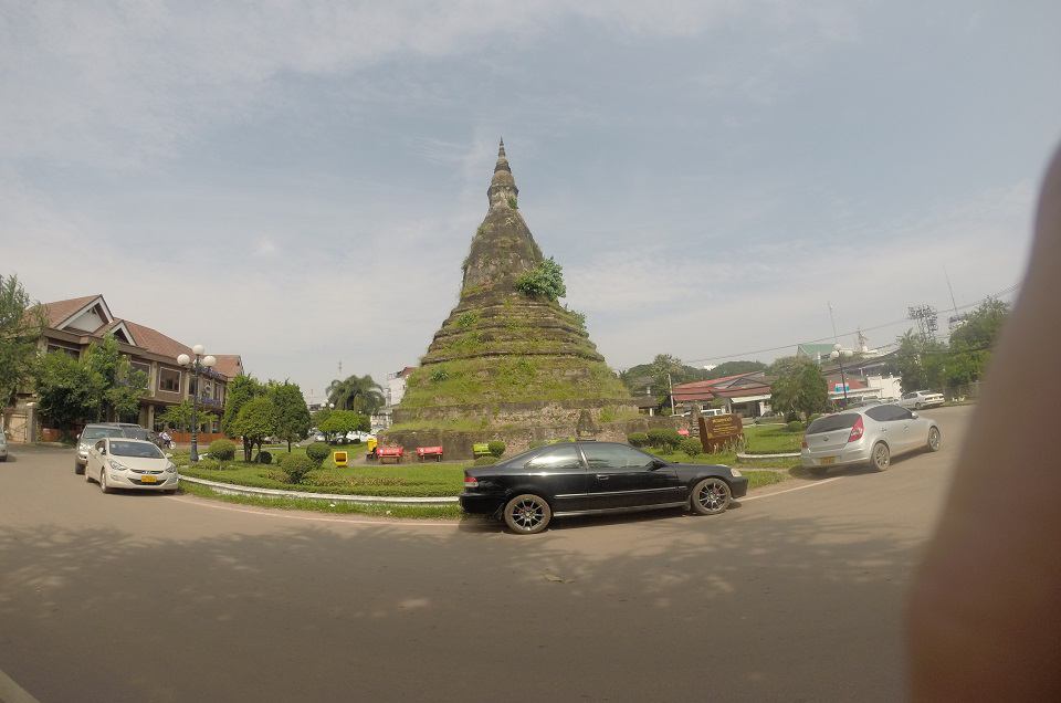 "That Dam Temple Vientiane Laos"