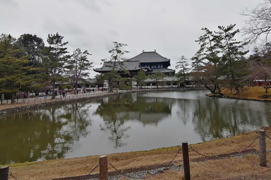 Kagamike Pond Nara Park In Japan