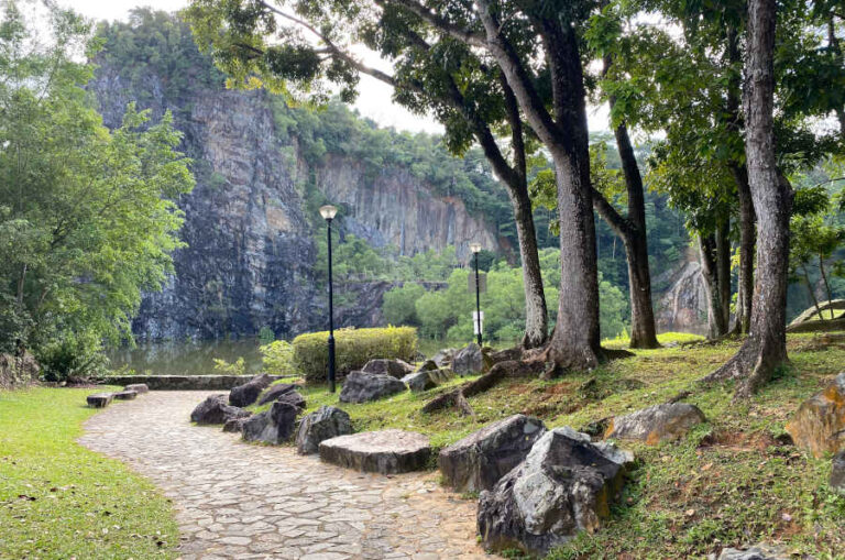 Trees and Rocky Path At Little Guilin Park