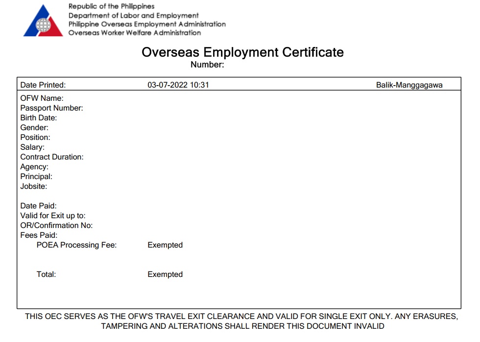 OFW Returning To Philippines Quarantine Guidelines • The Gees Travel