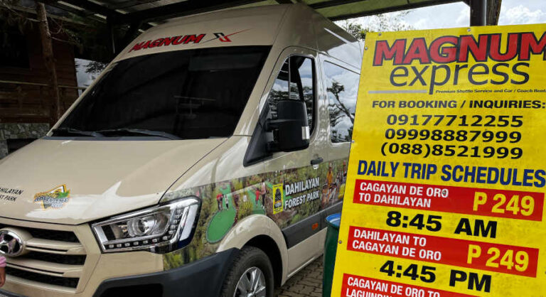 How to Go Dahilayan Forest Park Via Magnum Express Shuttle Service