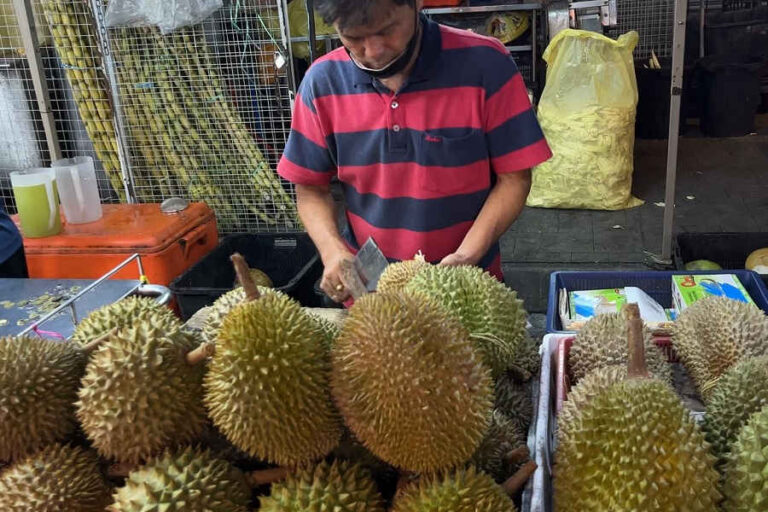 Durian At Jalan Alor Food Street