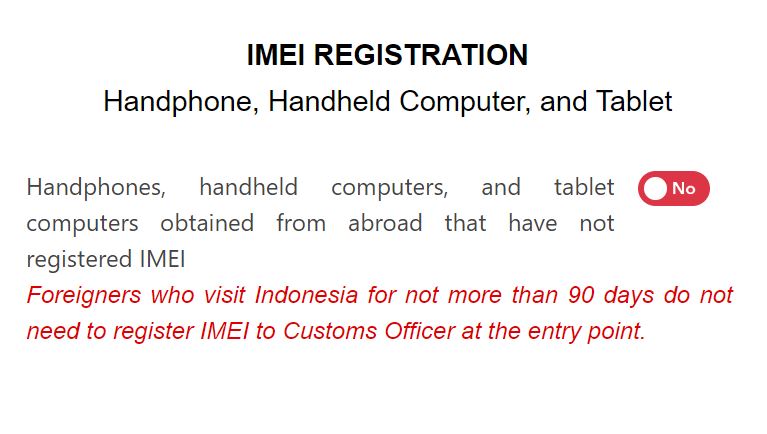 How To Obtain E-Custom Declaration Indonesia • The Gees Travel