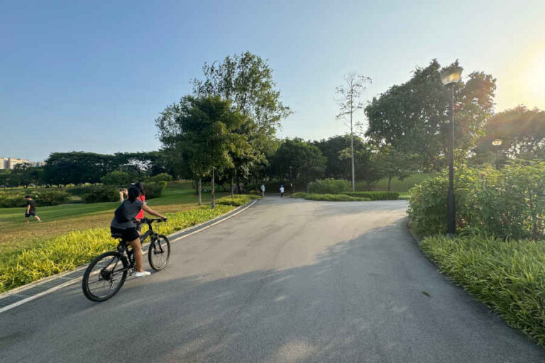 Cycling At Sengkang Riverside Park