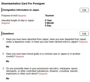 Japan Arrival Card Online - Step-by-Step Guide • The Gees Travel