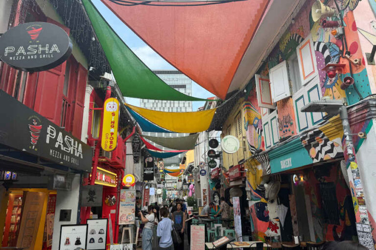 Street Of Haji Lane at Kampung Glam In Singapore