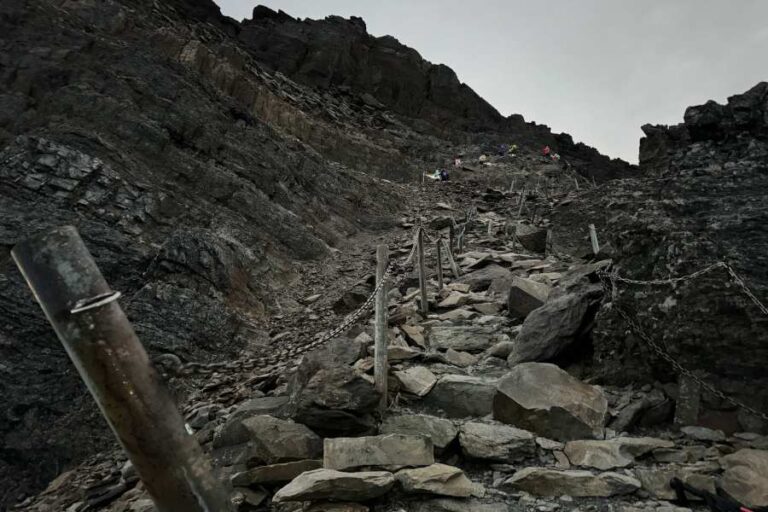 Trail Rocks Leading To Summit of Mount Yushan Taiwan