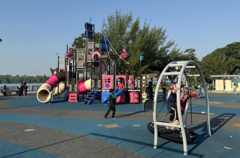 Children's Playground At Tanjung Emas Park Muar