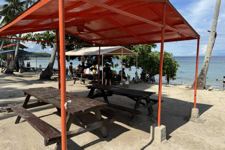 Picnic Table With Canopy At Dalaguete Beach Park Cebu