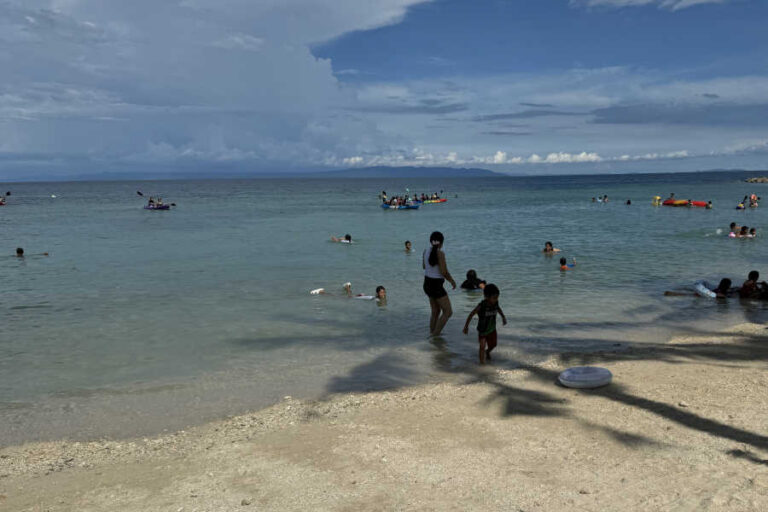 Swimming At The Beach At Dalaguete Beach Park Cebu
