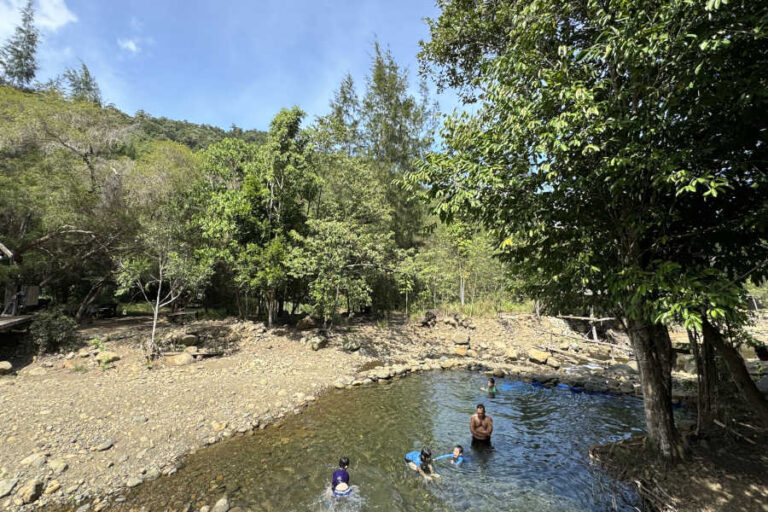 River Swimming At Darrport Campsite Mati