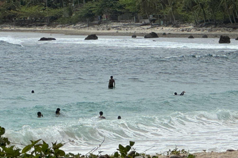 Surfing At Dahican Beach Mati